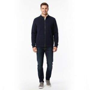 L.L. Bean Unisex Lambswool Full Zip Fleece Lined Sweater Jacket Sz - XXL